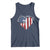 Patriotic Christian Tank Top Faith In God Heart Cross Flag 4th Of July Religious - Wonder Print Shop