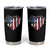 Patriotic Christian Tumbler Cup Faith In God Heart Cross Flag 4th Of July Religious - Wonder Print Shop
