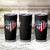 Patriotic Christian Tumbler Cup Faith In God Heart Cross Flag 4th Of July Religious - Wonder Print Shop