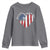 Patriotic Christian Youth Sweatshirt Faith In God Heart Cross Flag 4th Of July Religious - Wonder Print Shop