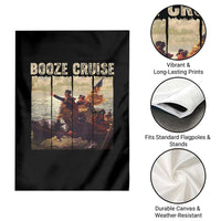 Funny 4th of July Garden Flag Political Party Booze Cruise Founding Father - Wonder Print Shop
