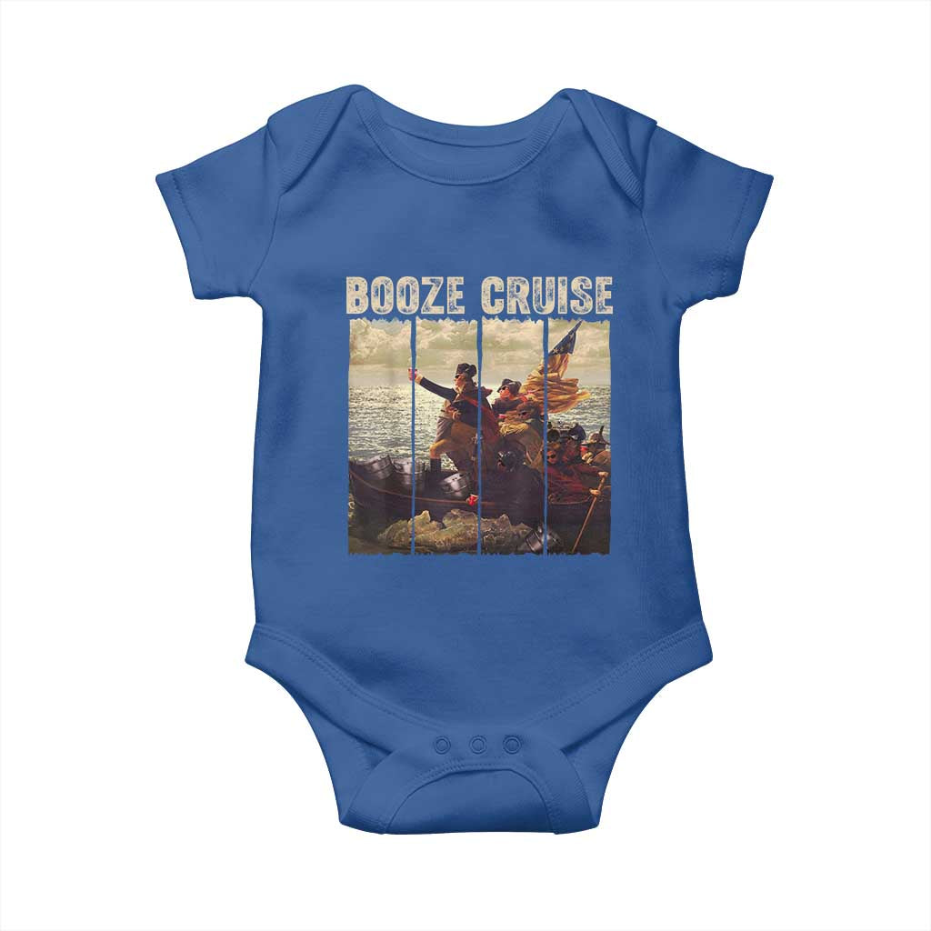 Funny 4th of July Baby Onesie Political Party Booze Cruise Founding Father - Wonder Print Shop