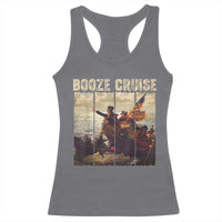 Funny 4th of July Racerback Tank Top Political Party Booze Cruise Founding Father - Wonder Print Shop