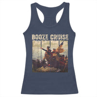 Funny 4th of July Racerback Tank Top Political Party Booze Cruise Founding Father - Wonder Print Shop