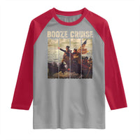Funny 4th of July Raglan Shirt Political Party Booze Cruise Founding Father - Wonder Print Shop