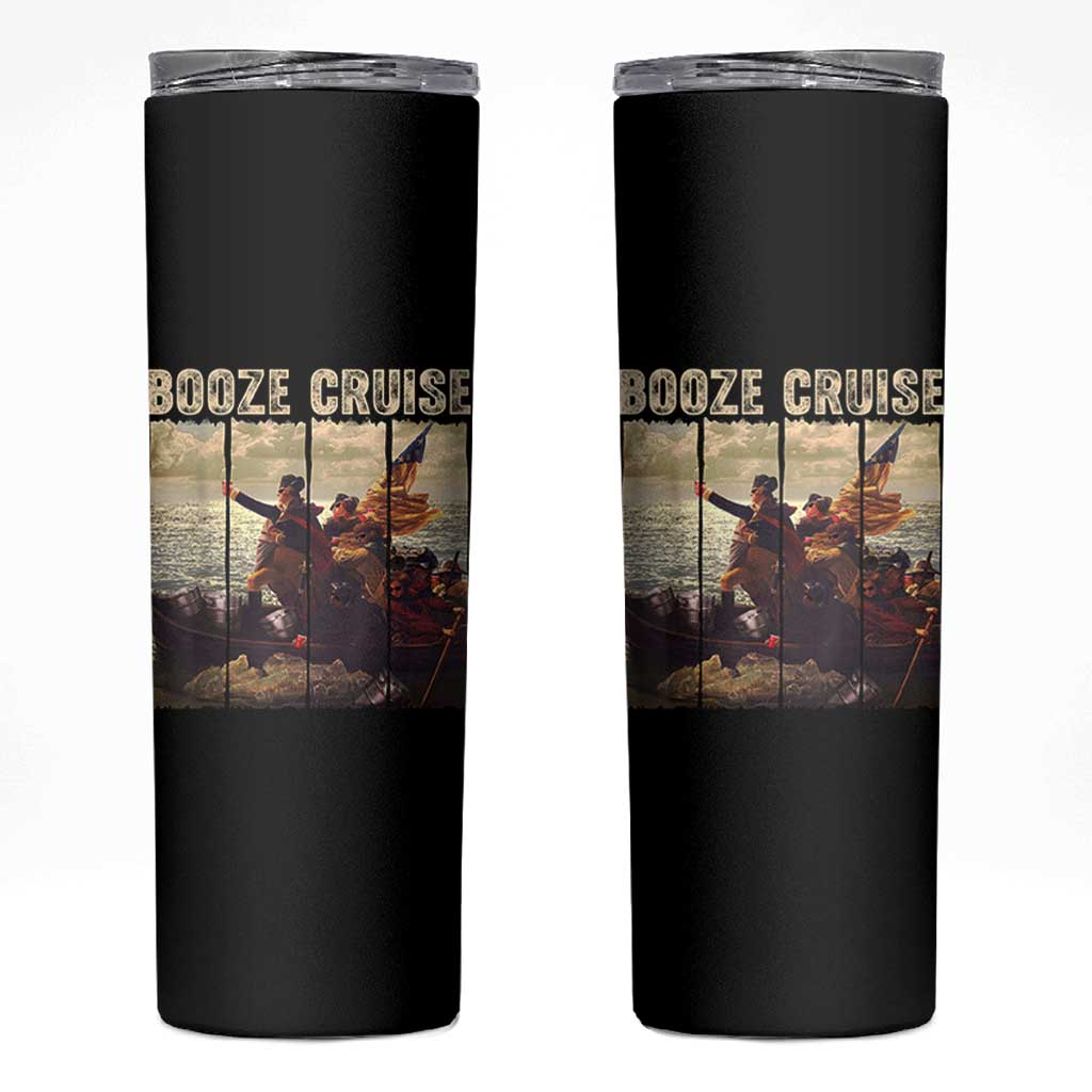 Funny 4th of July Skinny Tumbler Political Party Booze Cruise Founding Father - Wonder Print Shop