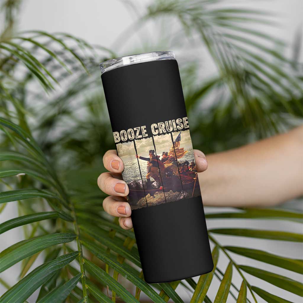 Funny 4th of July Skinny Tumbler Political Party Booze Cruise Founding Father - Wonder Print Shop