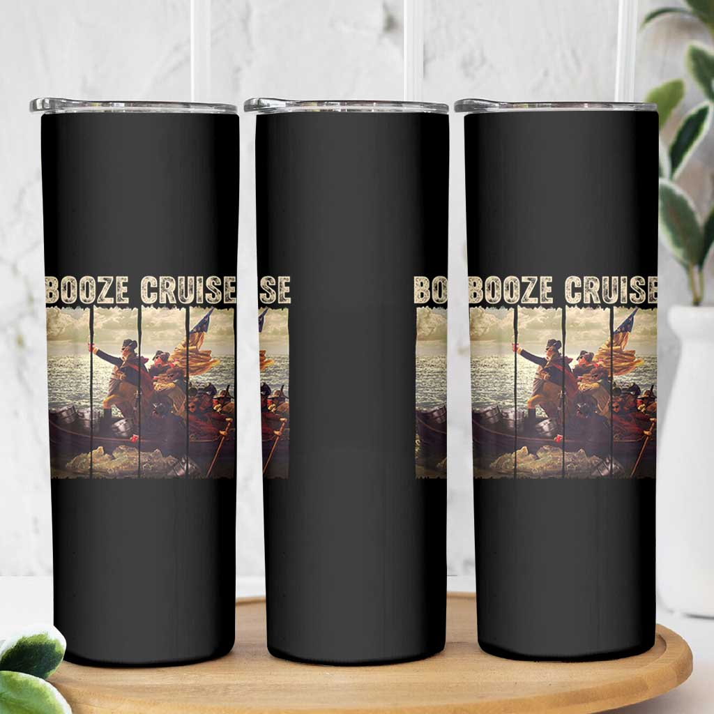 Funny 4th of July Skinny Tumbler Political Party Booze Cruise Founding Father - Wonder Print Shop
