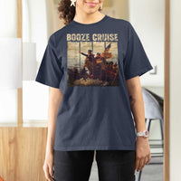 Funny 4th of July T Shirt For Women Political Party Booze Cruise Founding Father - Wonder Print Shop