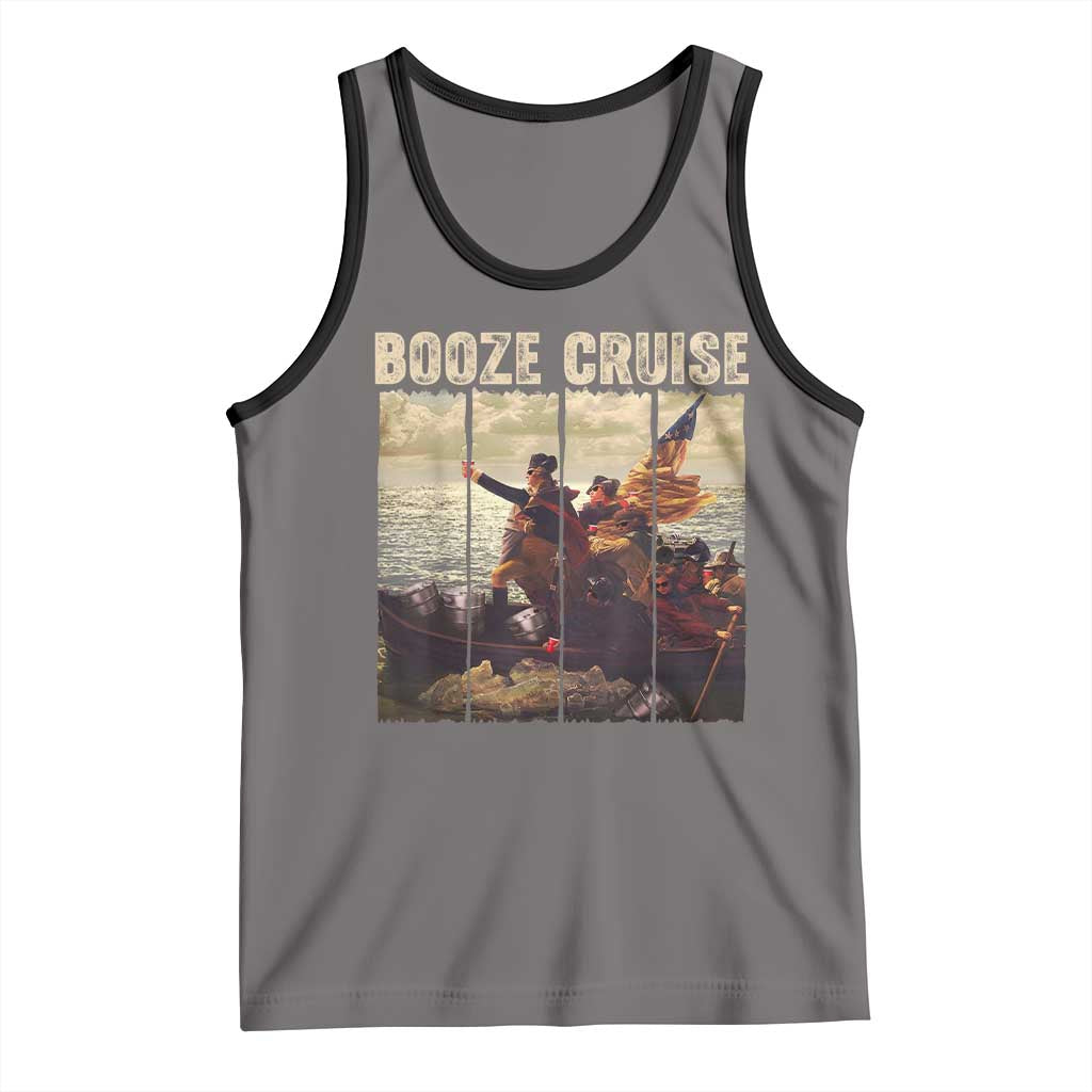 Funny 4th of July Tank Top Political Party Booze Cruise Founding Father - Wonder Print Shop