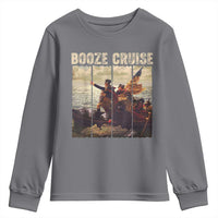 Funny 4th of July Youth Sweatshirt Political Party Booze Cruise Founding Father - Wonder Print Shop