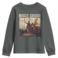 Funny 4th of July Youth Sweatshirt Political Party Booze Cruise Founding Father - Wonder Print Shop