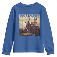 Funny 4th of July Youth Sweatshirt Political Party Booze Cruise Founding Father - Wonder Print Shop