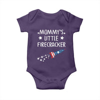 Mommy's Little Firecracker 4th of July Baby Onesie Patriotic American Flag - Wonder Print Shop