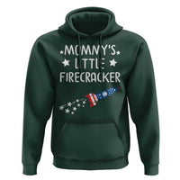Mommy's Little Firecracker 4th of July Hoodie Patriotic American Flag - Wonder Print Shop