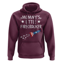 Mommy's Little Firecracker 4th of July Hoodie Patriotic American Flag - Wonder Print Shop