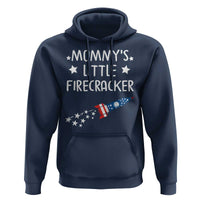 Mommy's Little Firecracker 4th of July Hoodie Patriotic American Flag - Wonder Print Shop