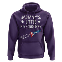 Mommy's Little Firecracker 4th of July Hoodie Patriotic American Flag - Wonder Print Shop