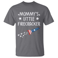 Mommy's Little Firecracker 4th of July T Shirt Patriotic American Flag - Wonder Print Shop