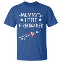 Mommy's Little Firecracker 4th of July T Shirt Patriotic American Flag - Wonder Print Shop