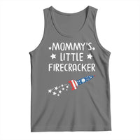 Mommy's Little Firecracker 4th of July Tank Top Patriotic American Flag - Wonder Print Shop