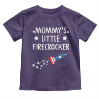 Mommy's Little Firecracker 4th of July Toddler T Shirt Patriotic American Flag - Wonder Print Shop