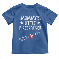 Mommy's Little Firecracker 4th of July Toddler T Shirt Patriotic American Flag - Wonder Print Shop