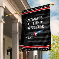 Mommy's Little Firecracker 4th of July Garden Flag Patriotic American Flag