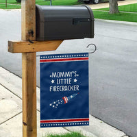 Mommy's Little Firecracker 4th of July Garden Flag Patriotic American Flag