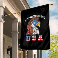 Funny 4th of July Garden Flag My Pronouns Are USA Eagle American - Wonder Print Shop