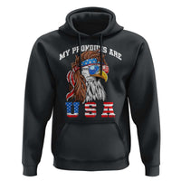 Funny 4th of July Hoodie My Pronouns Are USA Eagle American - Wonder Print Shop