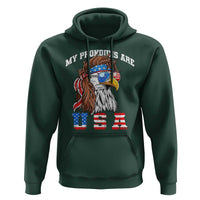 Funny 4th of July Hoodie My Pronouns Are USA Eagle American - Wonder Print Shop