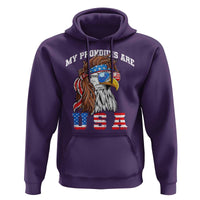 Funny 4th of July Hoodie My Pronouns Are USA Eagle American - Wonder Print Shop