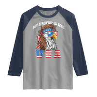Funny 4th of July Raglan Shirt My Pronouns Are USA Eagle American - Wonder Print Shop
