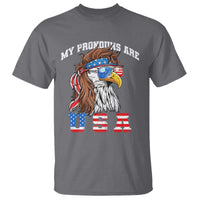 Funny 4th of July T Shirt My Pronouns Are USA Eagle American - Wonder Print Shop