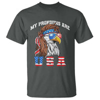 Funny 4th of July T Shirt My Pronouns Are USA Eagle American - Wonder Print Shop