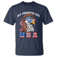 Funny 4th of July T Shirt My Pronouns Are USA Eagle American - Wonder Print Shop