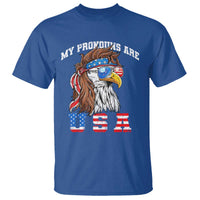 Funny 4th of July T Shirt My Pronouns Are USA Eagle American - Wonder Print Shop