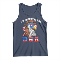 Funny 4th of July Tank Top My Pronouns Are USA Eagle American - Wonder Print Shop