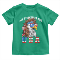 Funny 4th of July Toddler T Shirt My Pronouns Are USA Eagle American - Wonder Print Shop