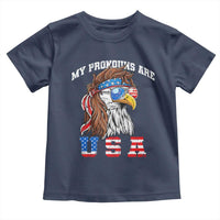 Funny 4th of July Toddler T Shirt My Pronouns Are USA Eagle American - Wonder Print Shop