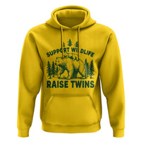 Support Wildlife Raise Twins Hoodie Twin Parent Mom Dad Bear Family