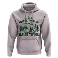 Support Wildlife Raise Twins Hoodie Twin Parent Mom Dad Bear Family