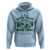 Support Wildlife Raise Twins Hoodie Twin Parent Mom Dad Bear Family