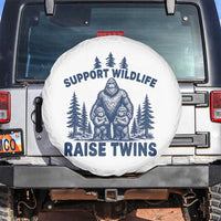 Support Wildlife Raise Twins Spare Tire Cover Twin Dad Mom Parent Bigfoot Family