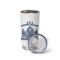 Support Wildlife Raise Twins Tumbler Cup Twin Dad Mom Parent Bigfoot Family