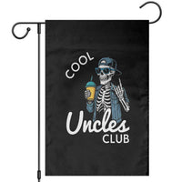 Cool Uncles Club Garden Flag Funny Uncle Skeleton