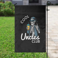Cool Uncles Club Garden Flag Funny Uncle Skeleton