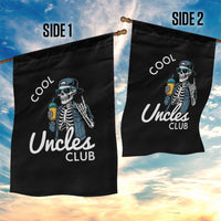 Cool Uncles Club Garden Flag Funny Uncle Skeleton