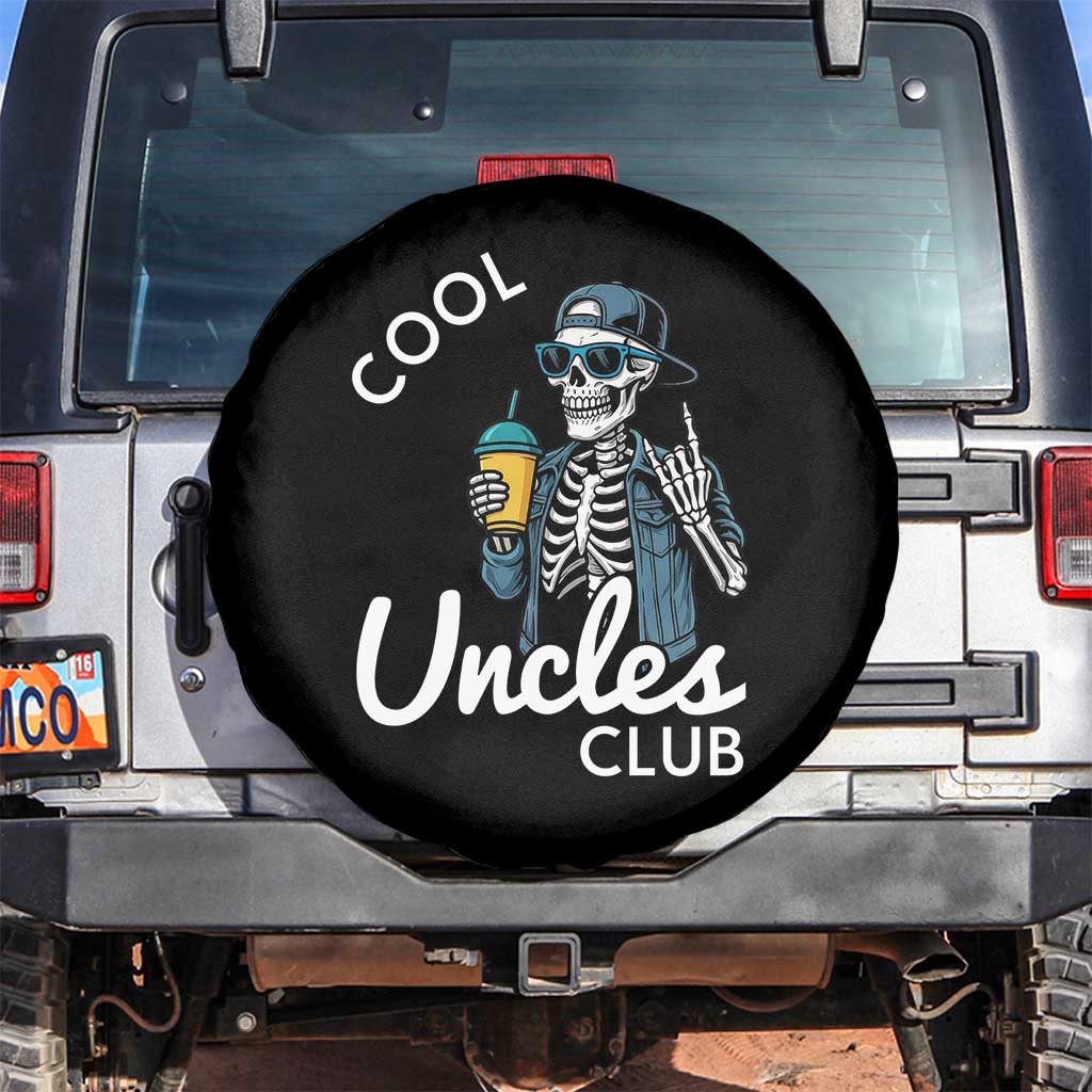 Cool Uncles Club Spare Tire Cover Funny Uncle Skeleton